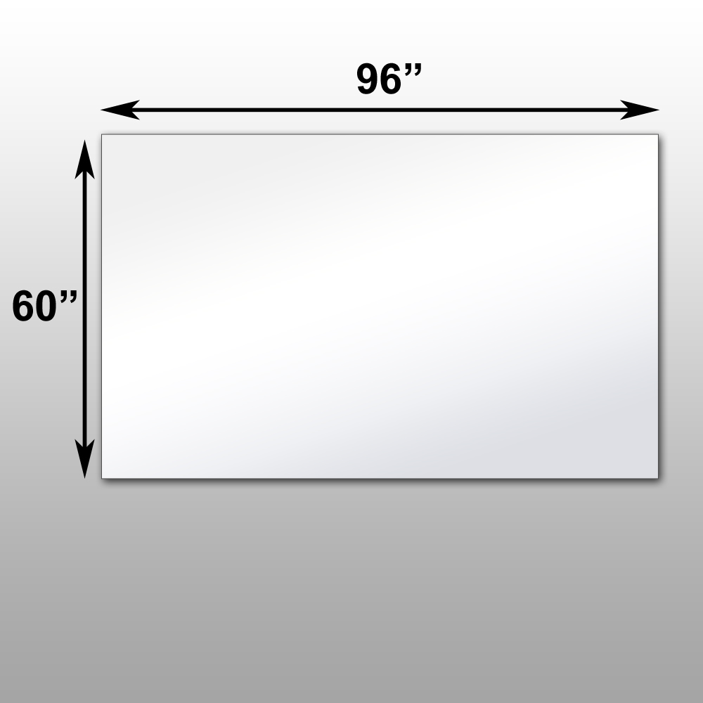 Mirrorlite® PFS Optical Grade Glassless Mirror 60" x 96" x 2.5"