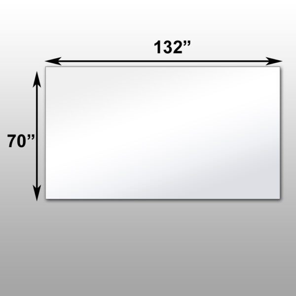 Mirrorlite® PFS Optical Grade Glassless Mirror 70" x 132" x 2.5"