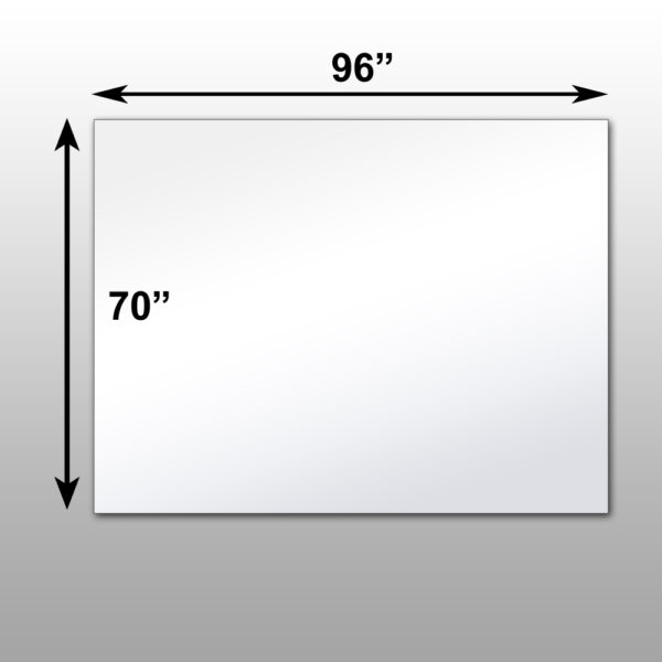 Mirrorlite® PFS Optical Grade Glassless Mirror 70" x 96" x 2.5"