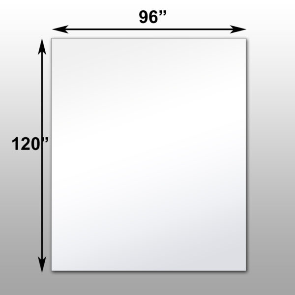 96 x 120 Large-format glassless mirror designed for seamless reflective installations