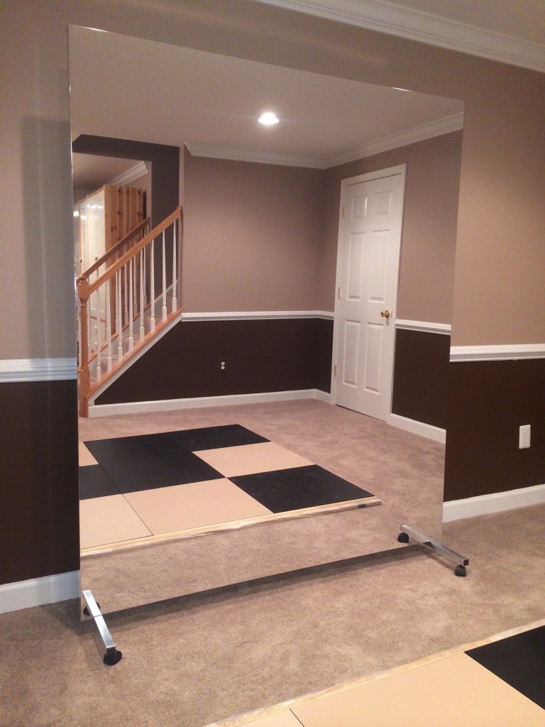 Mirrorlite Glassless Mirror Free Standing Rolling