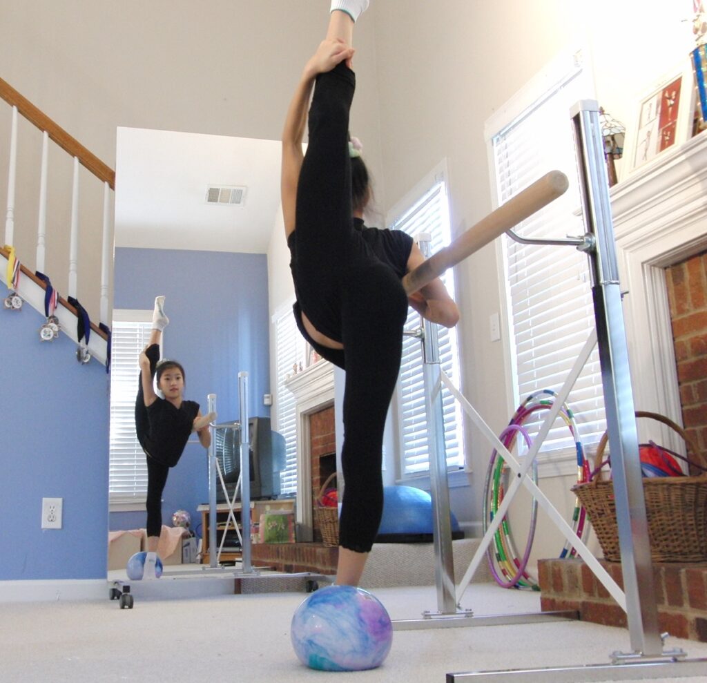 Freestanding Rolling Glassless Mirror