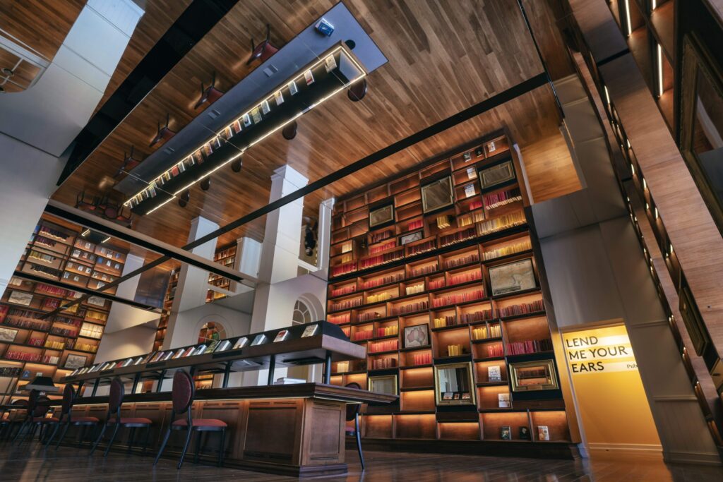 Planet Word Library - Ceiling Glassless Mirror Tiles