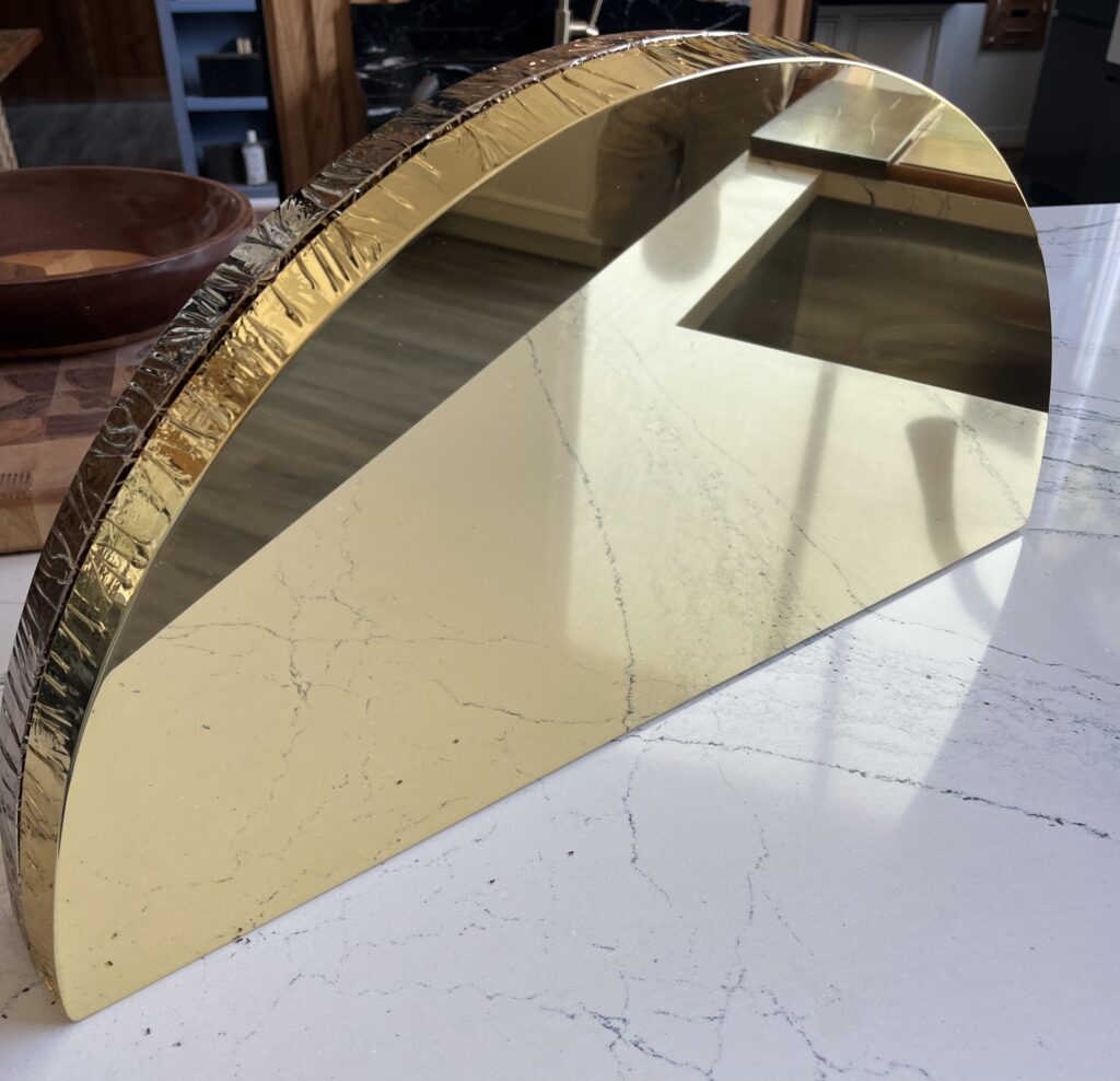 Gold Color Arch - Custom Glassless Mirror