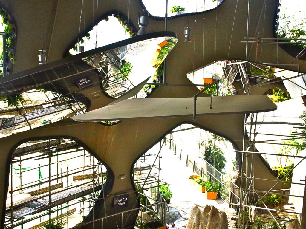 Sands Marina Bay Tree Top Walk Suspended Ceiling Glassless Mirrors