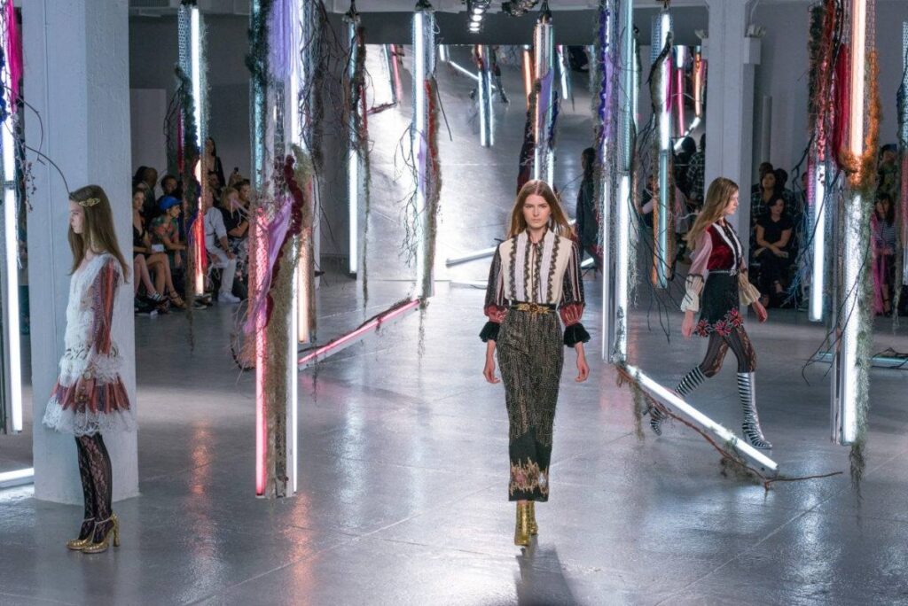 Alexander Wang Fashion Show Glassless Mirrors