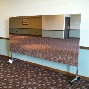 Horizontal Freestanding Glassless Mirror 12 Inch Height