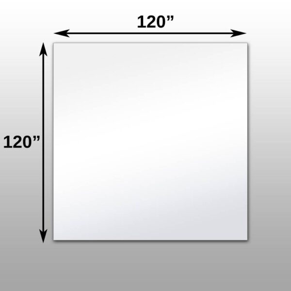 120 x 120 Large-format glassless mirror designed for seamless reflective installations