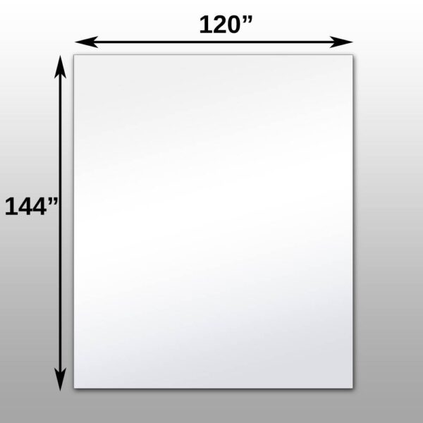 120 x 144 Large-format glassless mirror designed for seamless reflective installations