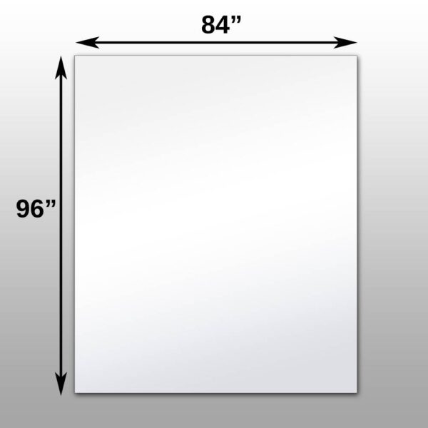 84 x 96 Large-format glassless mirror designed for seamless reflective installations