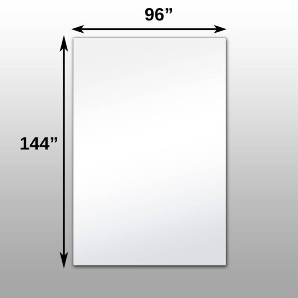 96 x 144 Large-format glassless mirror designed for seamless reflective installations