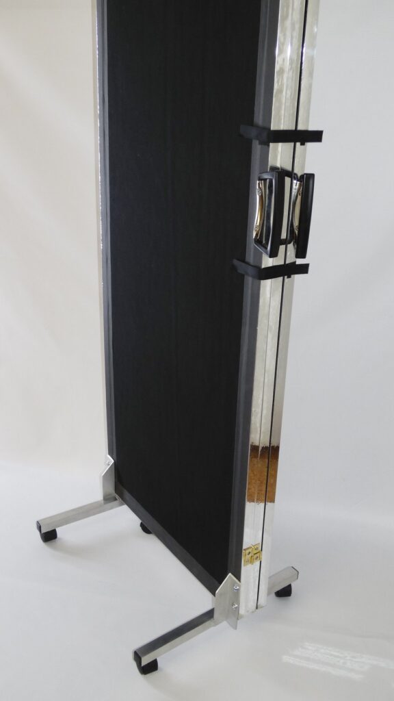 72×72 Tri-Folding Glassless Mirror Rolling Stands