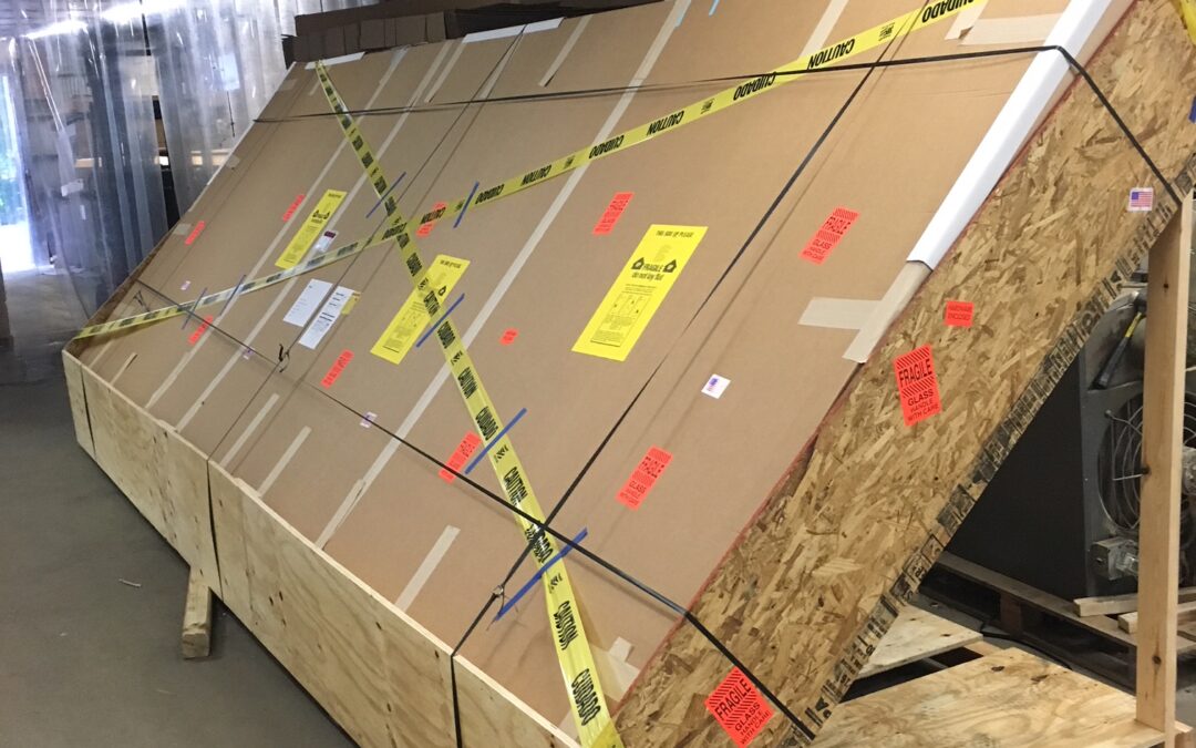 Glassless Mirror A-Frame Shipping Crate