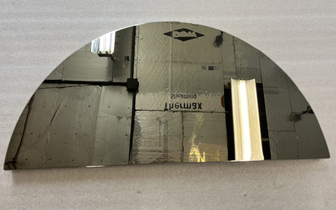 Semi Diam Sample Bronze Glassless Mirror