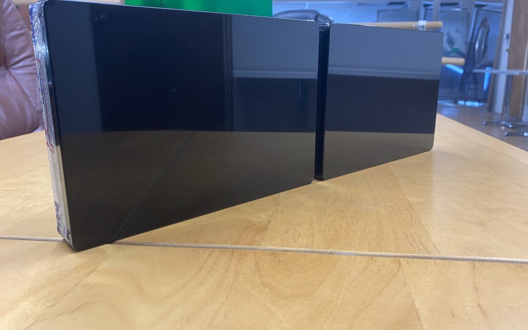 Introducing Our Custom Glossy Black Glassless Mirror: A Sleek New Take on Reflection