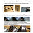 Attaching Mirror Stackable Stands With Self-Drilling Screws